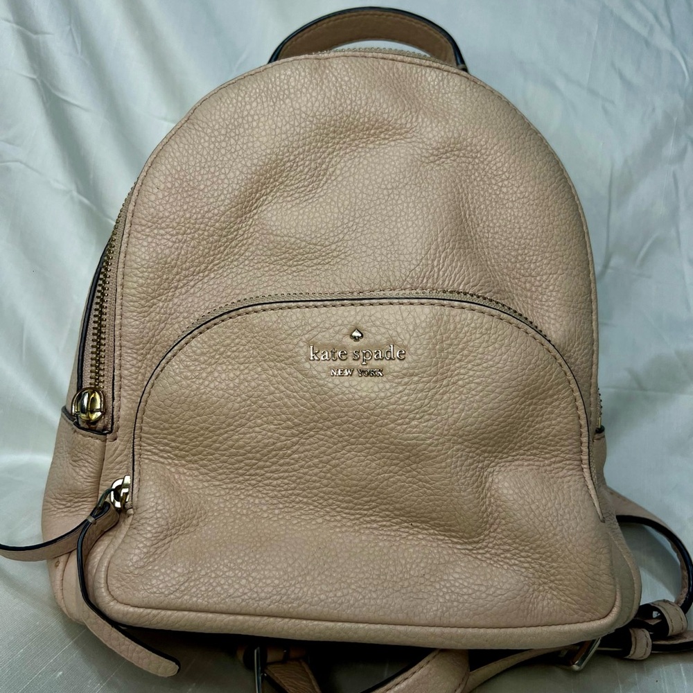 Kate Spade Tan Leather Backpack